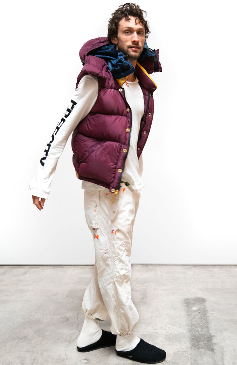 Burgundy on sale bubble vest