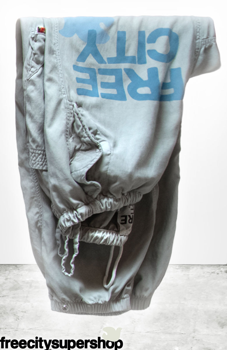 FLAP/SNAP FREECITY MATTE/SATIN AIRJUMP pant - silver rock/blues