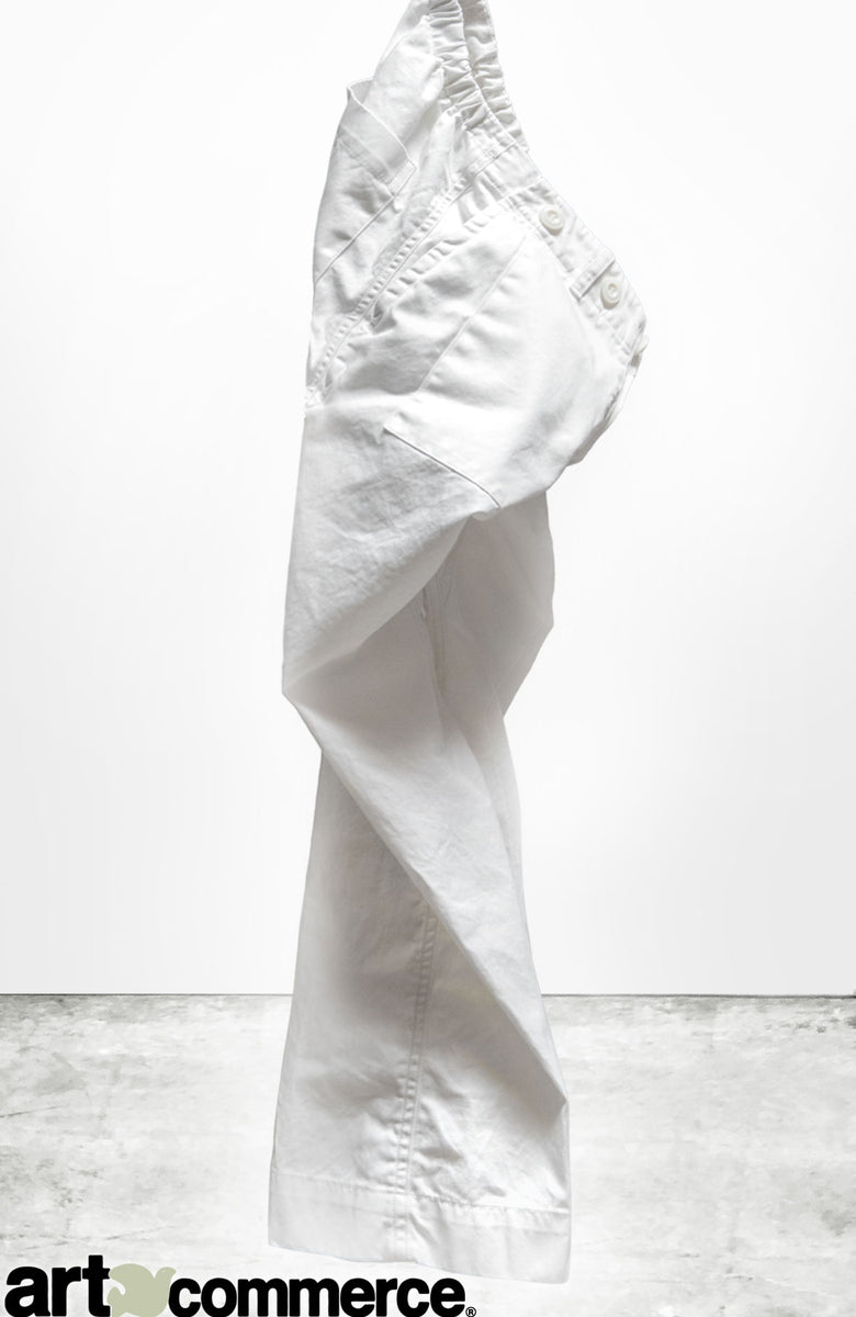 月桂樹 Cotton Twill Sailor Pants FRENCH SAILOR JAPANESE/TWILL pant - sailorwhite – FREECITYsupershop