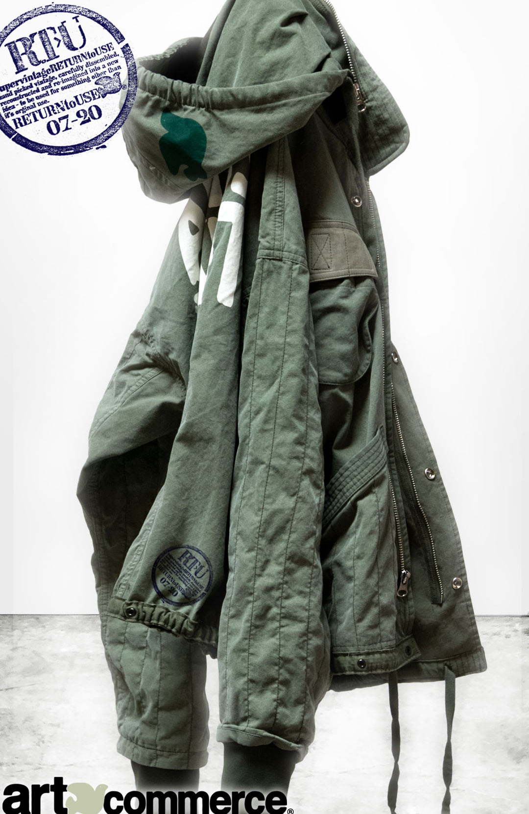 DOT OUT GPT Hood Jacket S 新品未使用 ARTISTSWANTED RTU/BAGS SUPERVINTAGE ZIP HOOD jacket - RTU SURPLUS