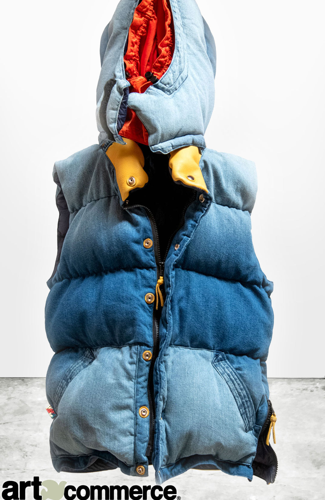 INVERNESS SUPERVINTAGE CIRCA'82 PUFFY VEST - indigo