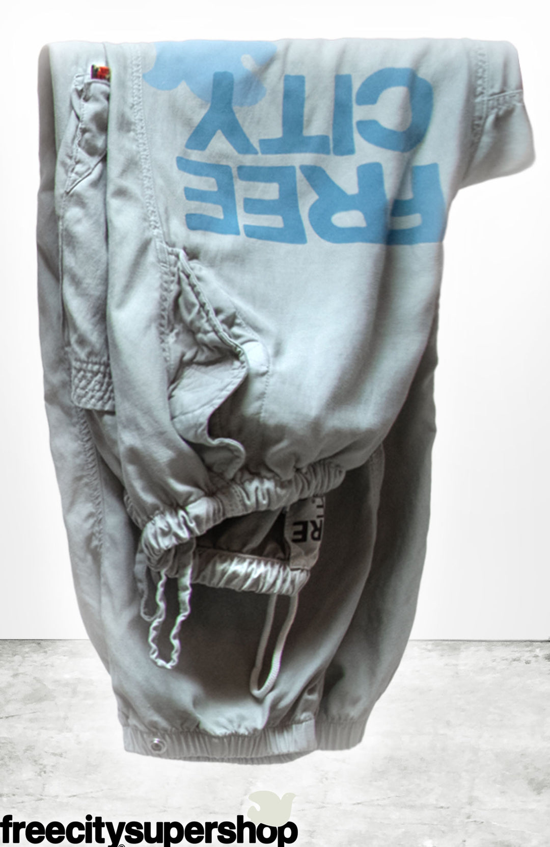 FLAP/SNAP FREECITY MATTE/SATIN AIRJUMP pant - silver rock/blues