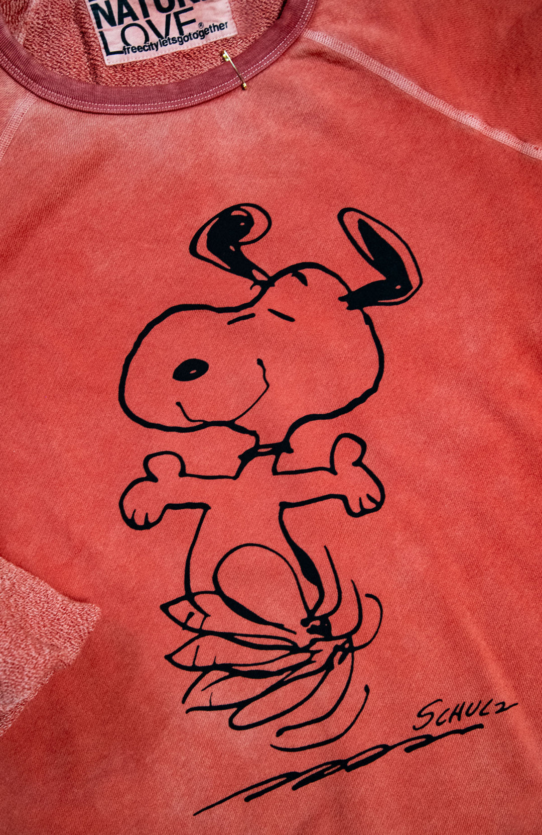 BASICGOODNESS SCHULZ SUPERVINTAGE YUMM raglan - SNOOPY burnpowder