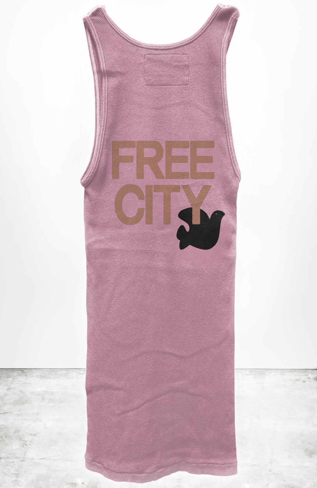 freecityタンクトップ FREECITY /ACTSLT001 GOLDEN SIGN STAR BIGGY TANK /LUX RIB
