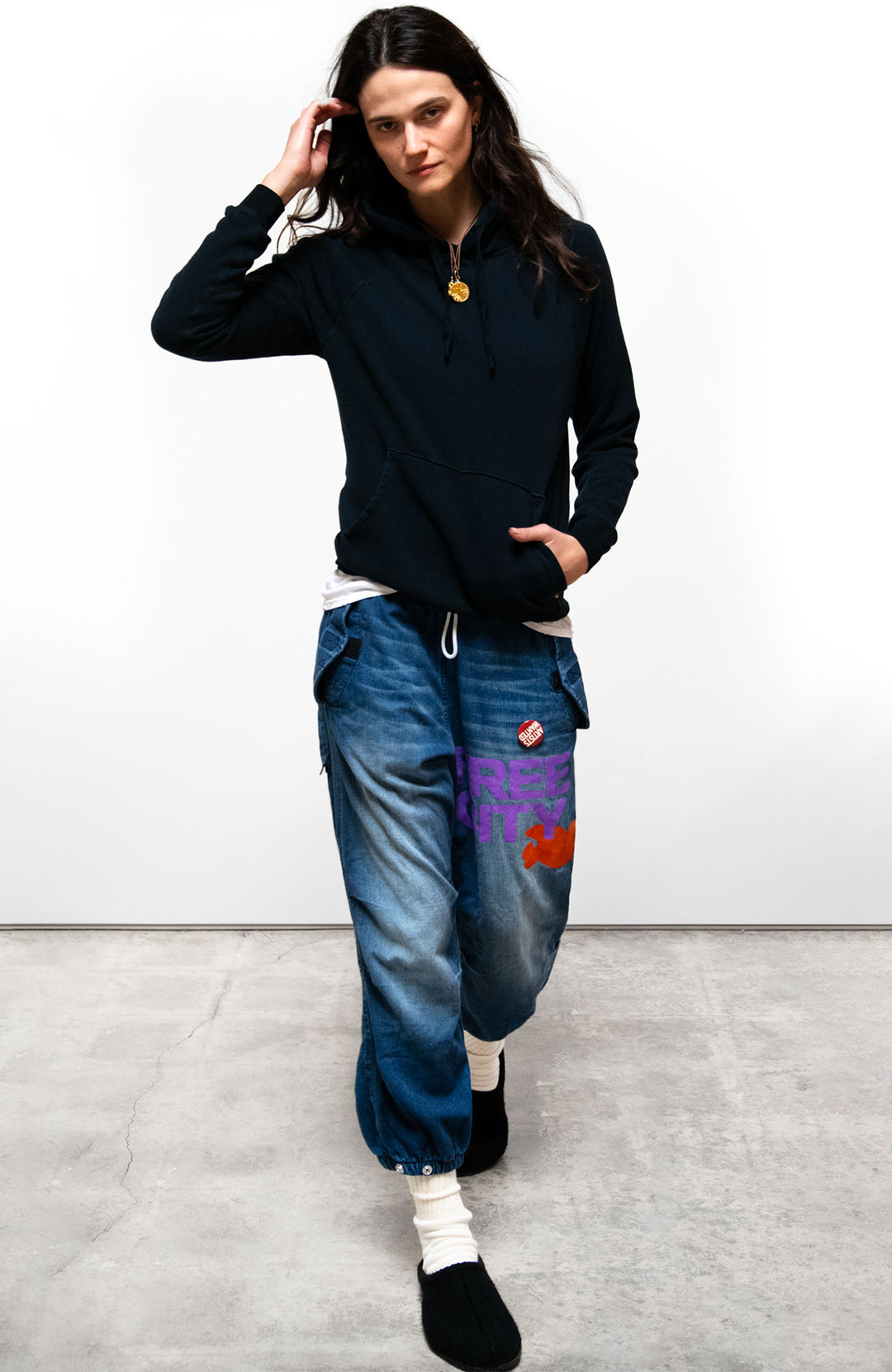 Citybreeze × NCT City Fluffy Graphic Hoodie 4BNY295 NCT DOYOUNG X CITYBREEZE City Fluffy Graphic Hoodie_MELANGE