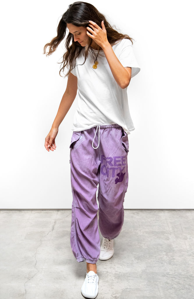 FLAP/SNAP FREECITY MATTE/SATIN AIRJUMP pant - bloom