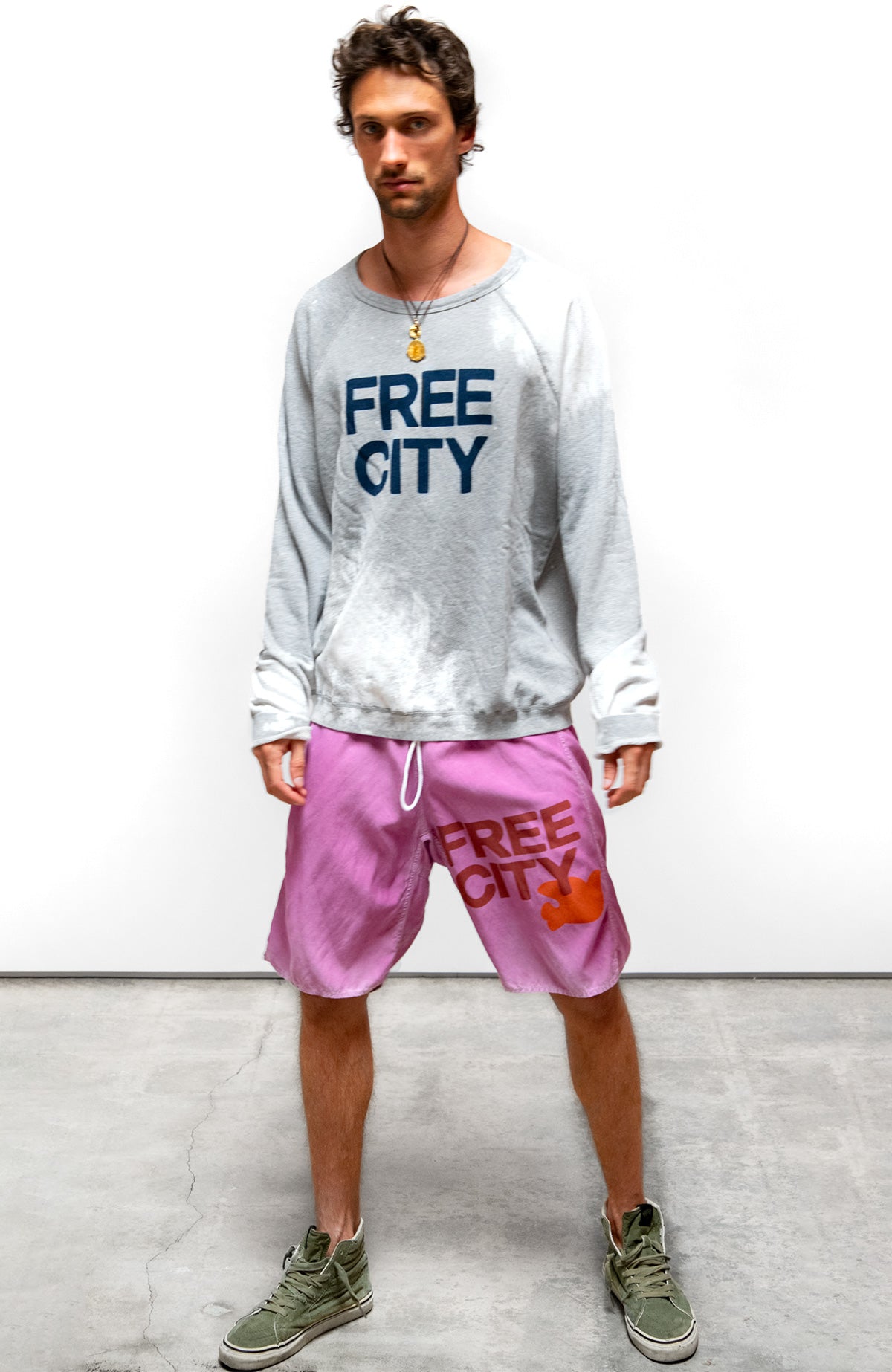 FREECITY MATTE/SATIN BACK/POCKET short - pinkshroom powder