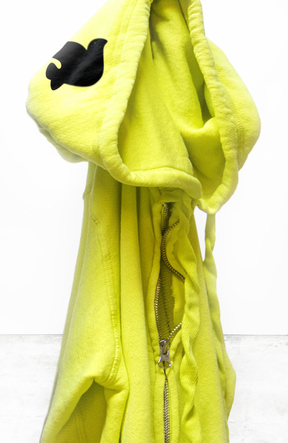 SUPERFLUFF LUX zip hoodie - glowlight yellow – FREECITYsupershop